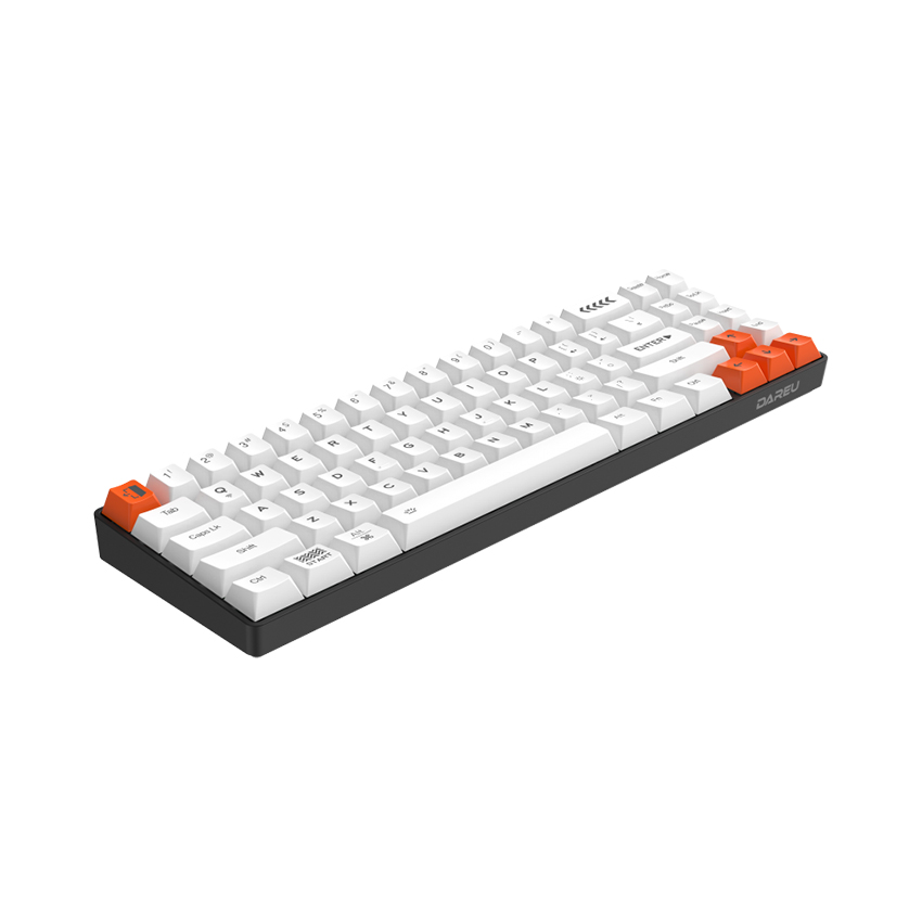Bàn phím cơ không dây Dareu EK871 (Bluetooth/Grey white/Led xanh/Red sw)