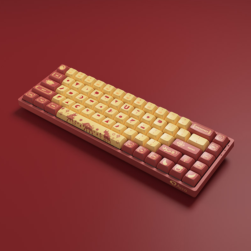 Bàn phím không dây Akko 3068 V2 Year Of Ox Matcha Green (Bluetooth/RGB/PBT/Akko CS sw)