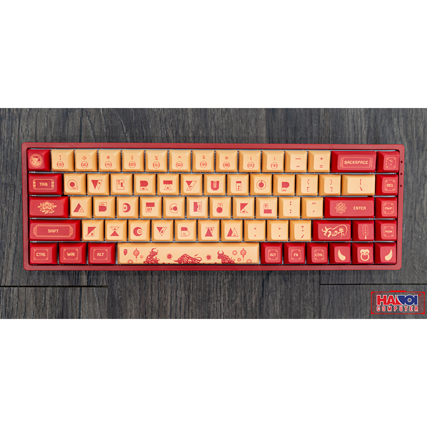 Bàn phím không dây Akko 3068 V2 Year Of Ox Matcha Green (Bluetooth/RGB/PBT/Akko CS sw)