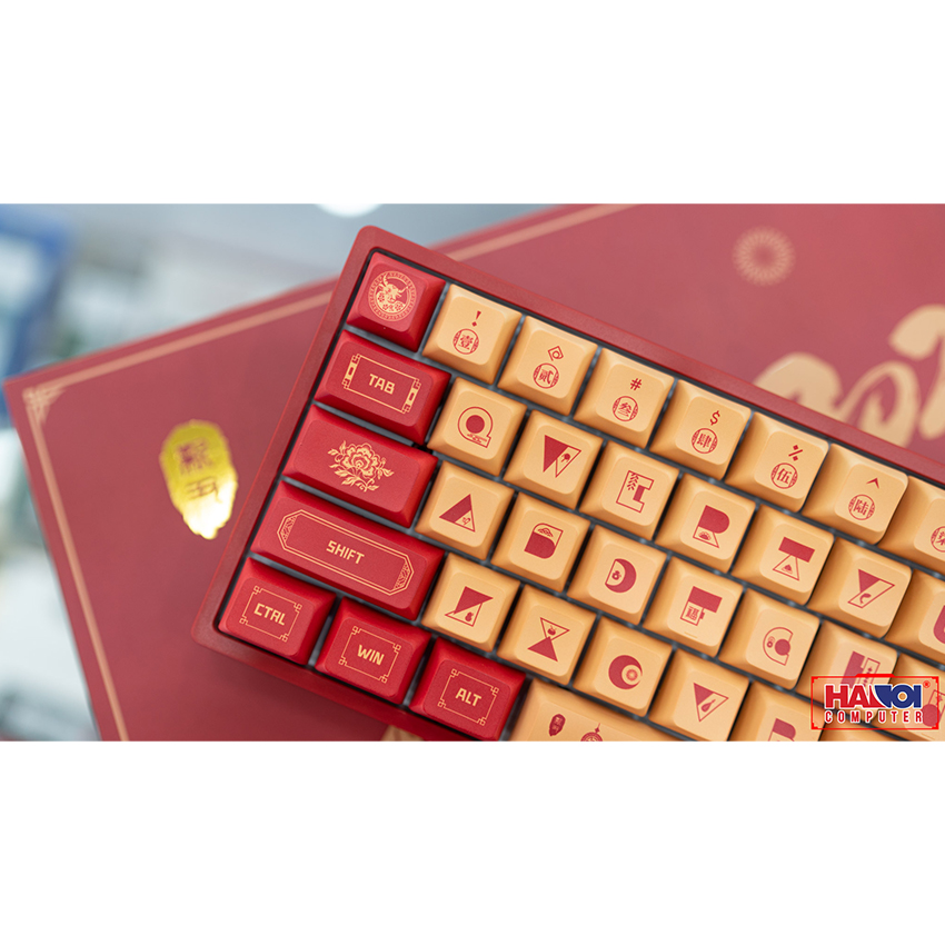 Bàn phím không dây Akko 3068 V2 Year Of Ox Ocean Blue (Bluetooth/RGB/PBT/Akko CS sw)