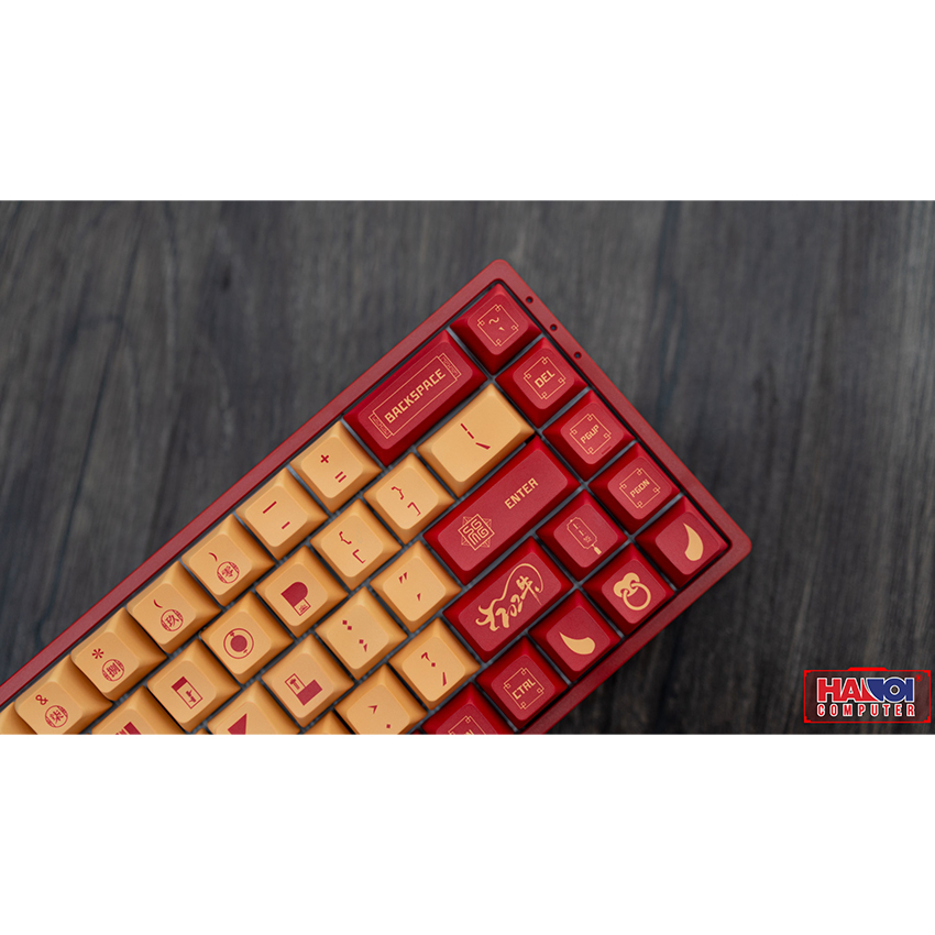 Bàn phím không dây Akko 3068 V2 Year Of Ox Rose Red (Bluetooth/RGB/PBT/Akko CS sw)