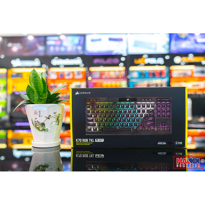 Bàn phím Corsair K70 TKL RGB Champion (USB/Speed sw) (CH-9119010-NA)