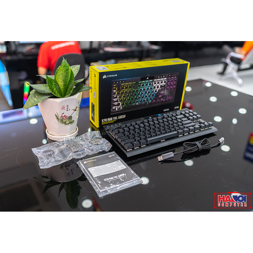 Bàn phím Corsair K70 TKL RGB Champion (USB/Speed sw) (CH-9119010-NA)