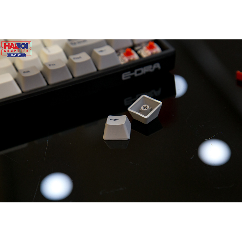 Bàn phím cơ Không dây Edra EK384W (USB/PBT/Gateron Blue sw)