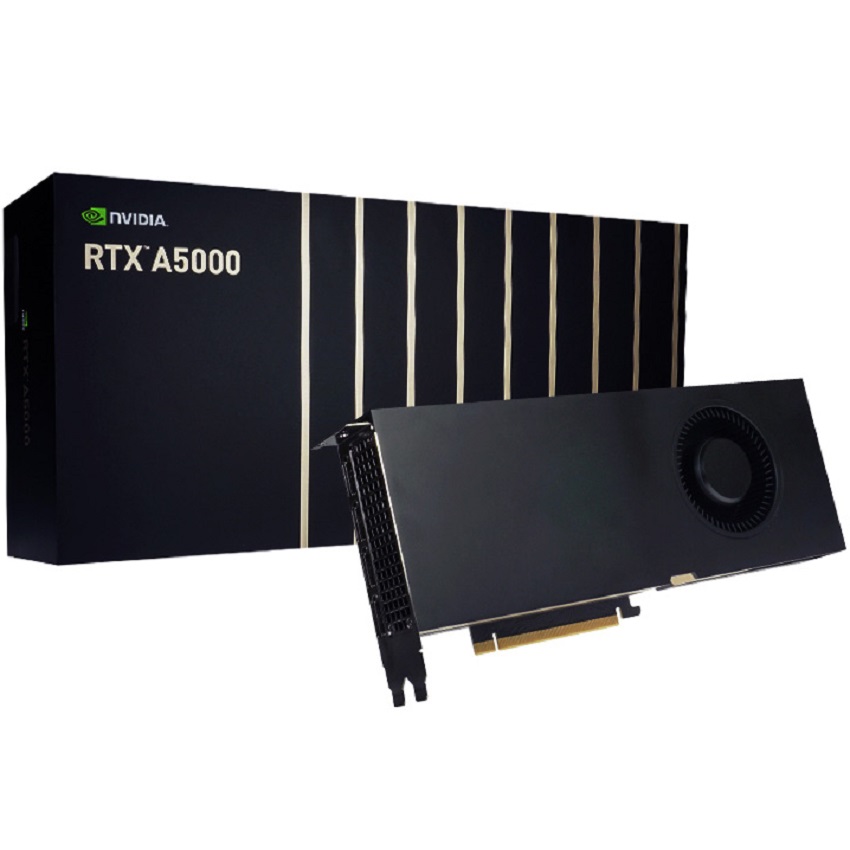 Card màn hình NVIDIA RTX A5000 (24GB GDDR6, 384-bit, 4x DisplayPort, 1x 8-pin)