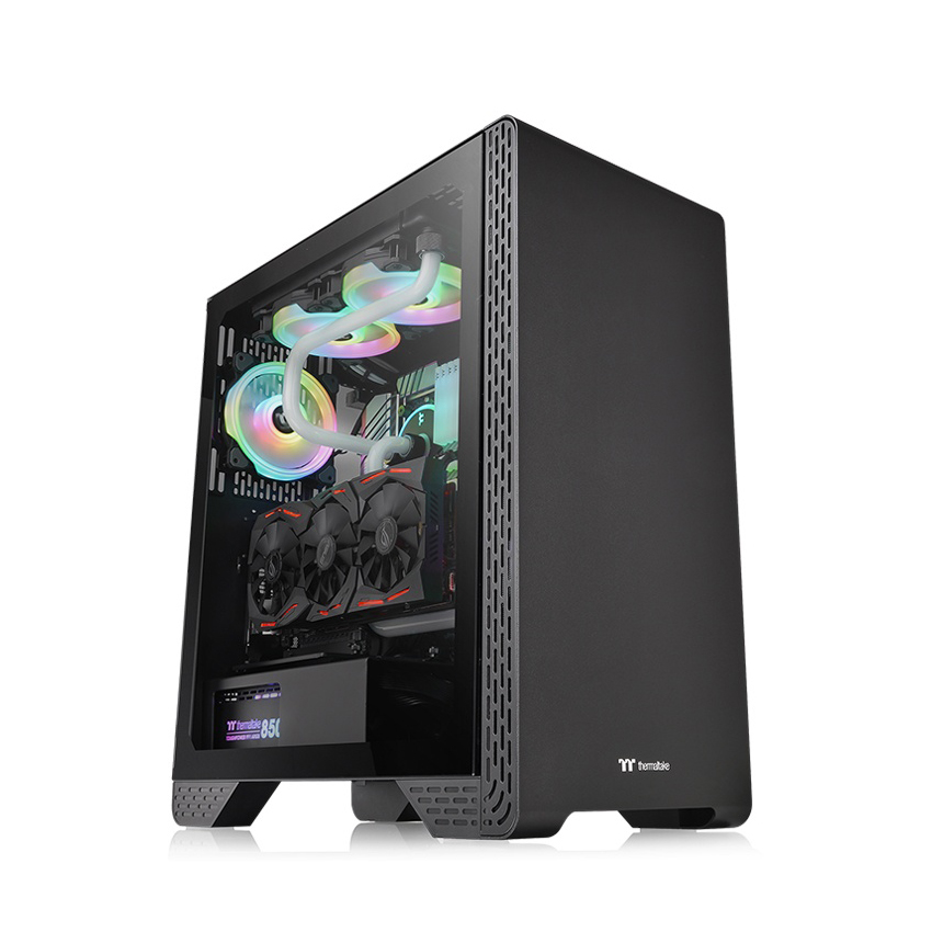 Vỏ Case Thermaltake S300 Tempered Glass (Mid Tower/Màu Đen )