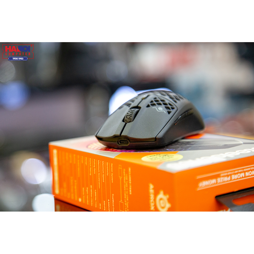 Chuột Steelseries Aerox 3 đen (USB/RGB) (62599)