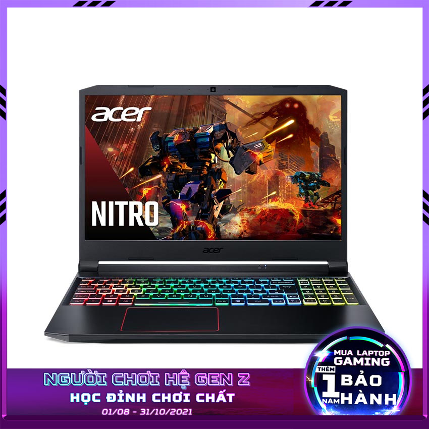 Laptop Acer Gaming Nitro 5 AN515-45-R3SM (NH.QBMSV.005) (Ryzen 5 5600H /8GB Ram/512GB SSD/GTX1650 4G/15.6 inch FHD 144Hz/Win 10/Đen) (2021)