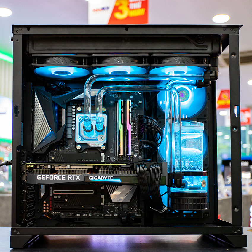 EK-Quantum Velocity D-RGB - AMD Nickel + Plexi