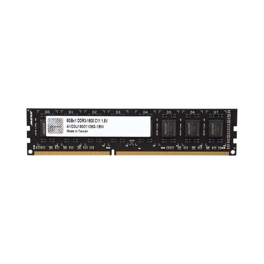 Ram Desktop AVEXIR Budget (AVD3U16001108G-1BW) 8GB (1x8GB) DDR3 1600Mhz