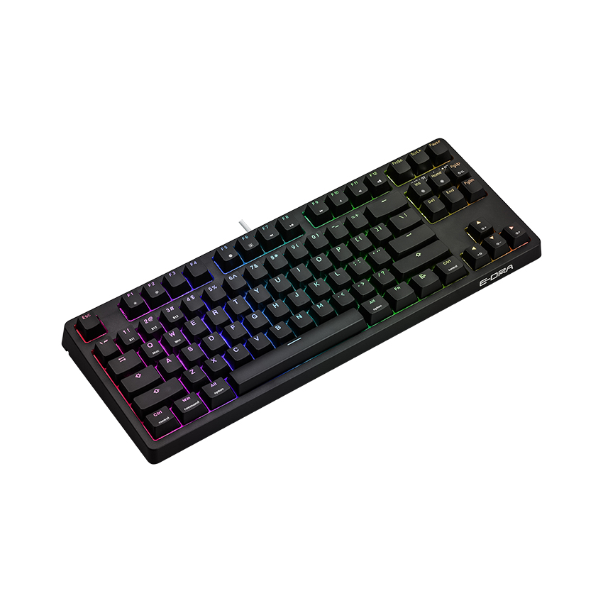 Bàn phím cơ không dây Edra EK387W đen (USB/RGB/Gateron Black sw)