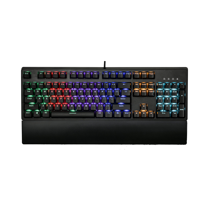 Bàn phím cơ quang Edra EK3104 Optical đen (USB/Rainbow/LK Blue sw)