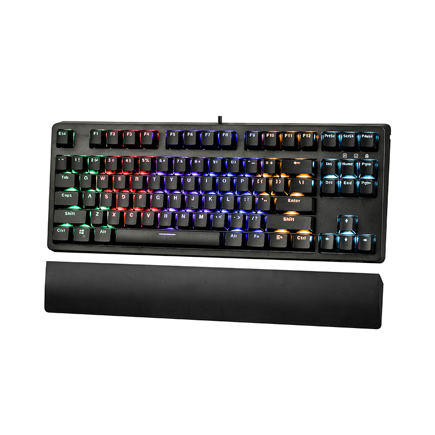 Bàn phím cơ quang Edra EK3104 Optical đen (USB/Rainbow/LK Blue sw)