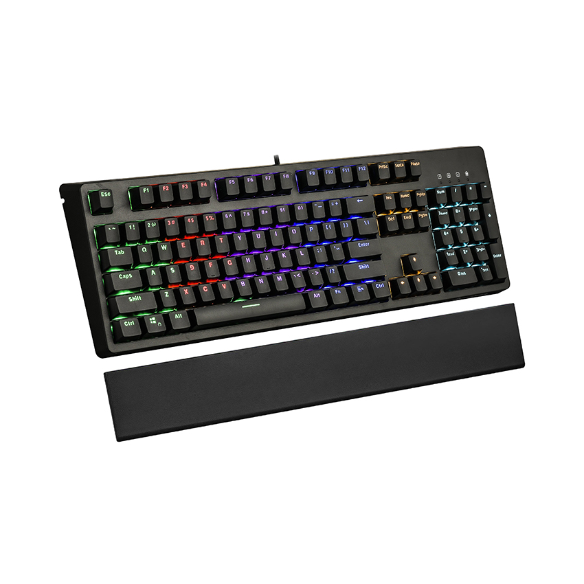 Bàn phím cơ quang Edra EK3104 Optical đen (USB/Rainbow/LK Blue sw)