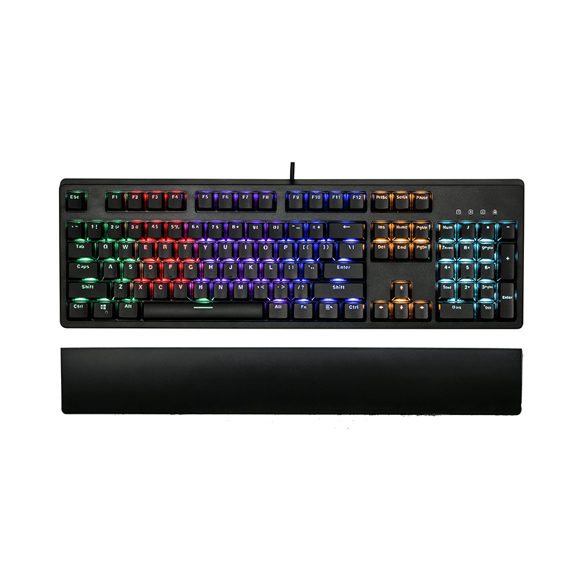 Bàn phím cơ quang Edra EK3104 Optical đen (USB/Rainbow/LK Blue sw)