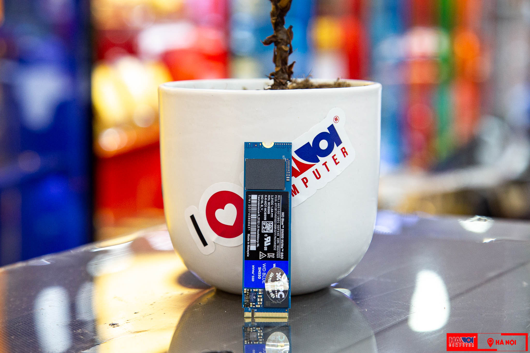 Ổ cứng SSD WD SN550 Blue 2TB M.2 2280 PCIe NVMe 3x4 (Đọc 2600MB/s - Ghi 1800MB/s) - (WDS200T2B0C-00PXH0)