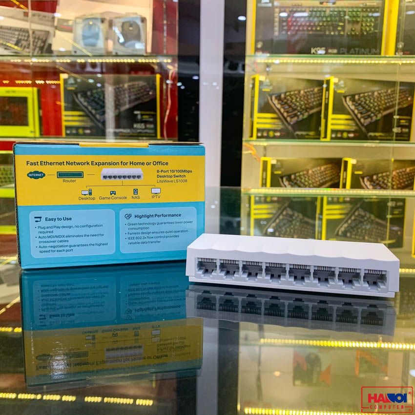 Switch TP-Link LS1008 8 Port 10/100Mbps vỏ nhựa