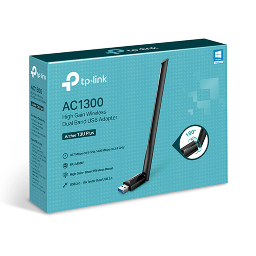 Card mạng không dây USB TP-Link Archer T3U Plus AC1300