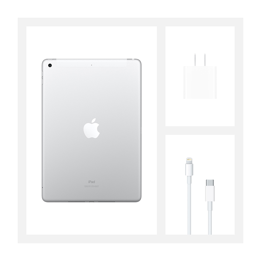 Máy Tính Bảng Apple Ipad 10.2 (MYMJ2ZA/A) (32GB/10.2 inch/Wifi/4G/Bạc/2020)