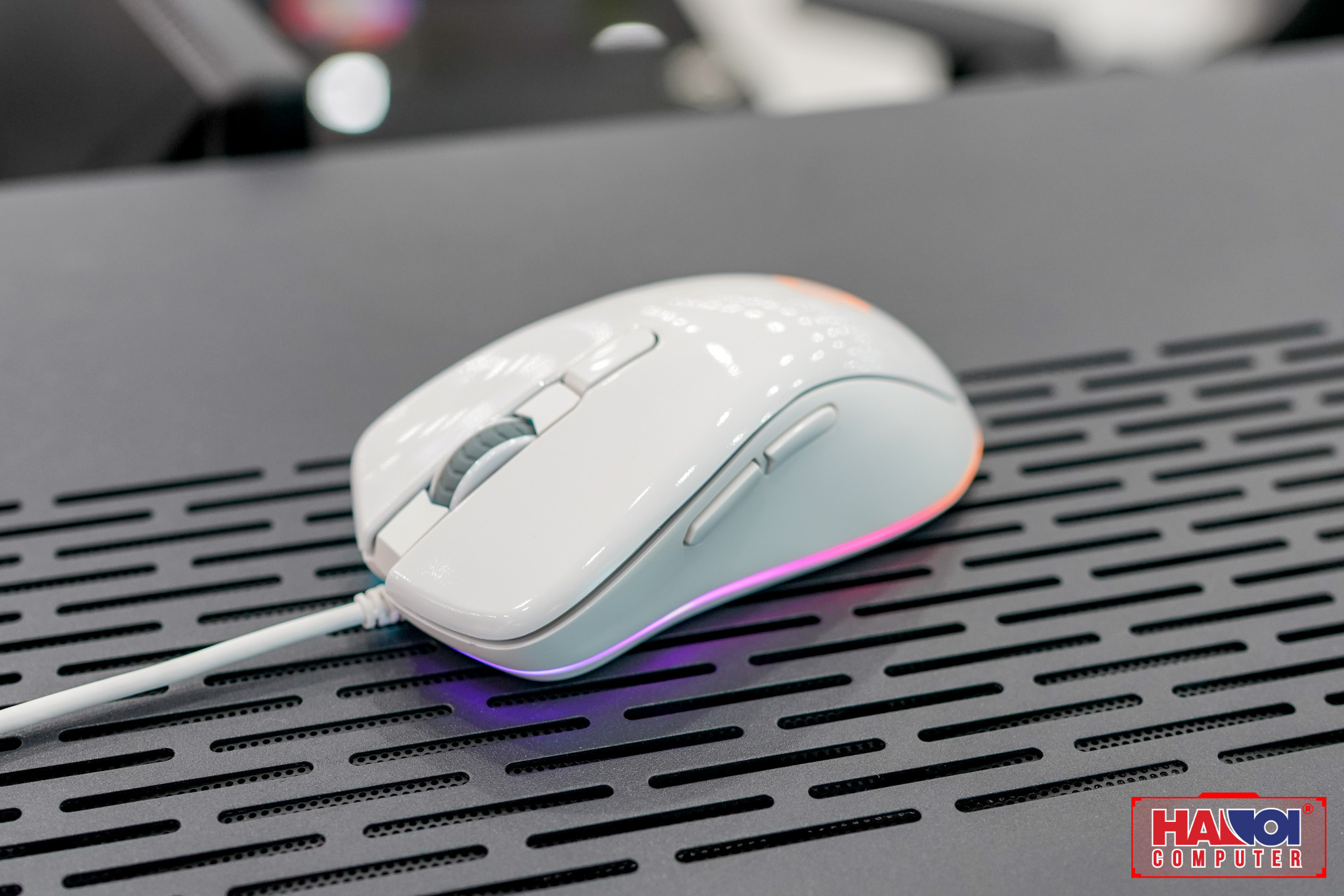 Chuột Dareu EM908 Arctic RGB (USB/màu trắng)
