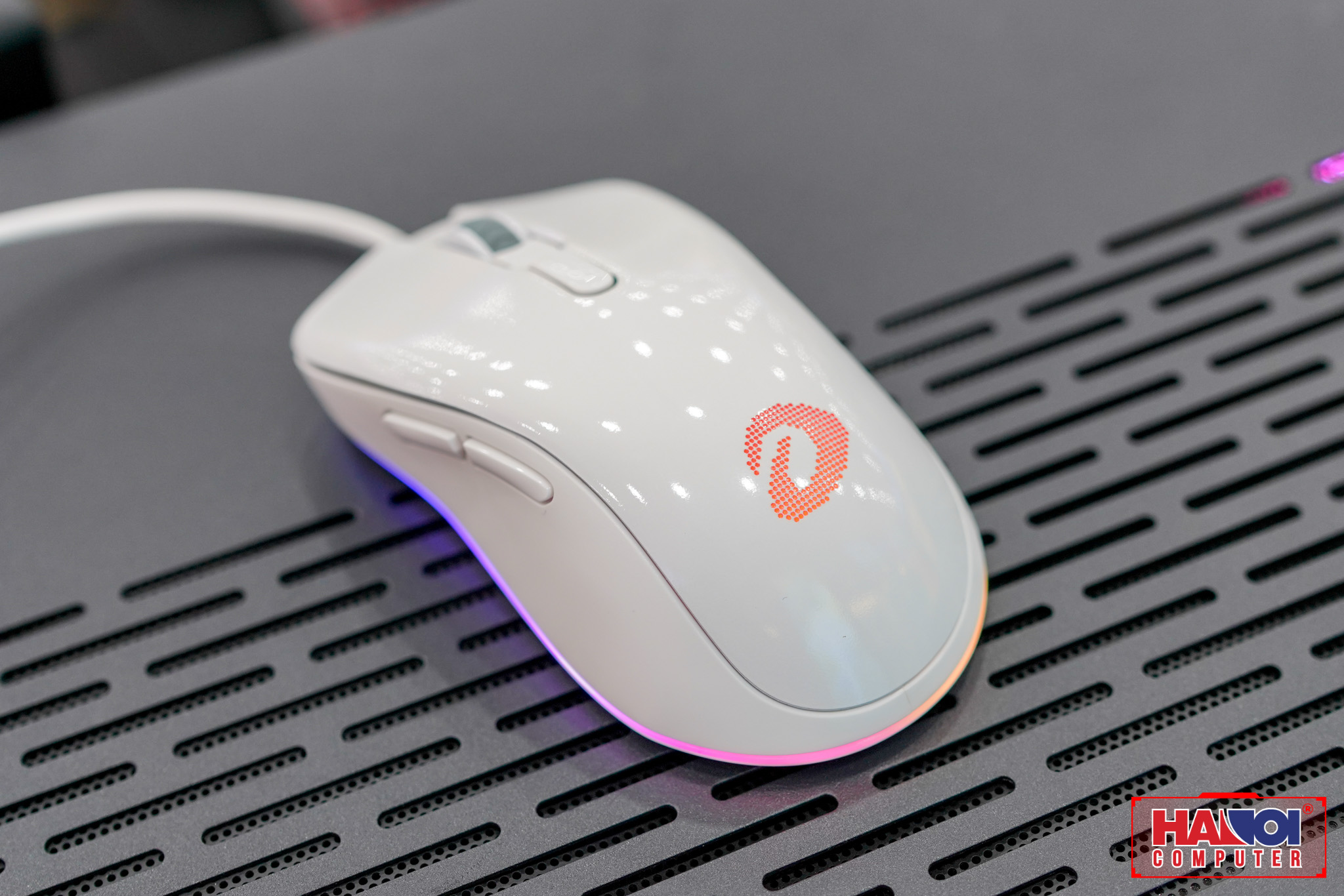 Chuột Dareu EM908 Arctic RGB (USB/màu trắng)