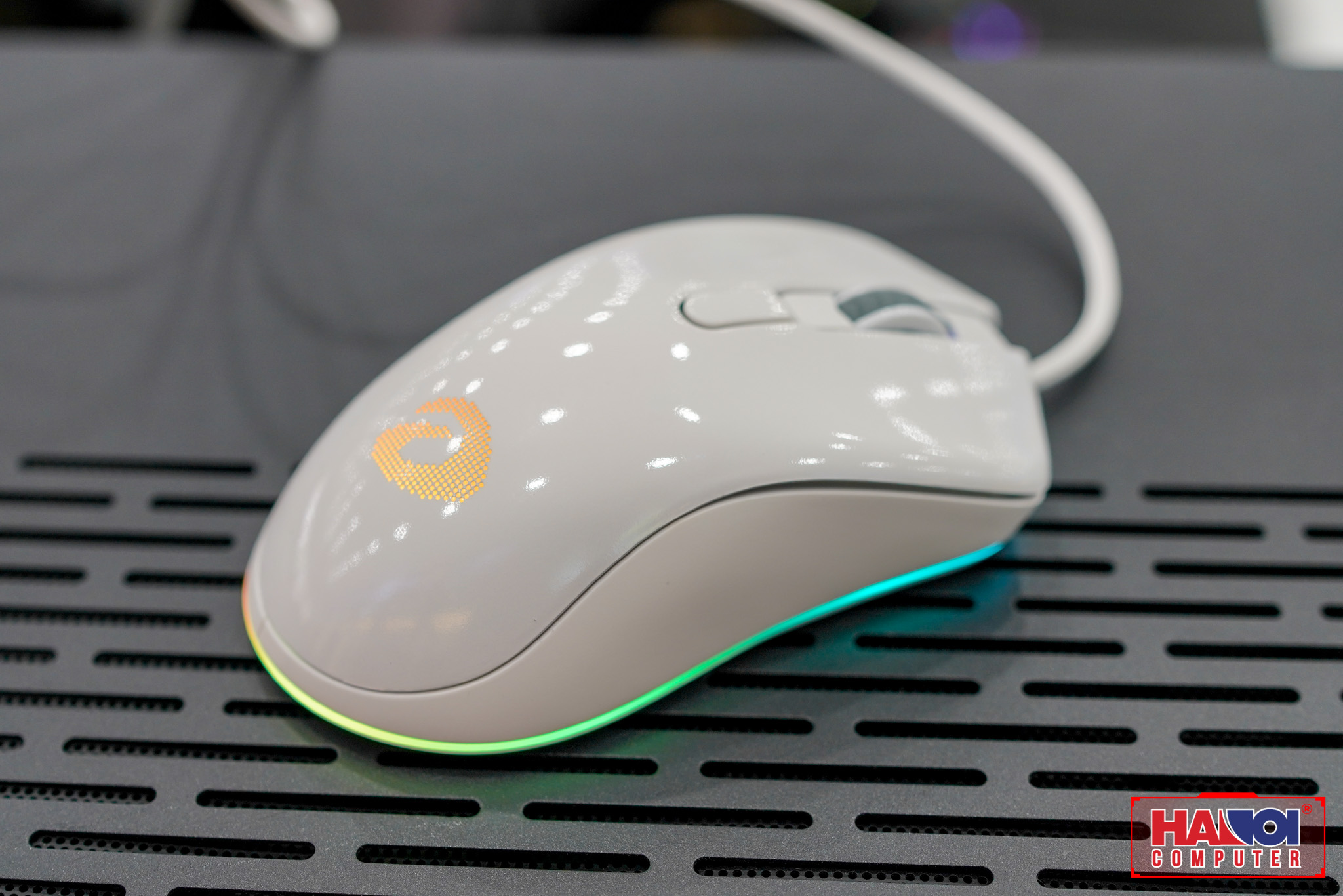 Chuột Dareu EM908 Arctic RGB (USB/màu trắng)