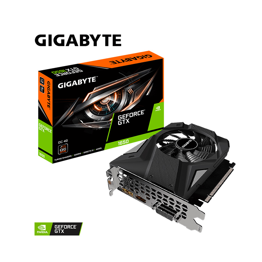 Card màn hình Gigabyte GTX 1650 D6 OC-4G (4GB GDDR6, 192-bit, DP+HDMI+DP)