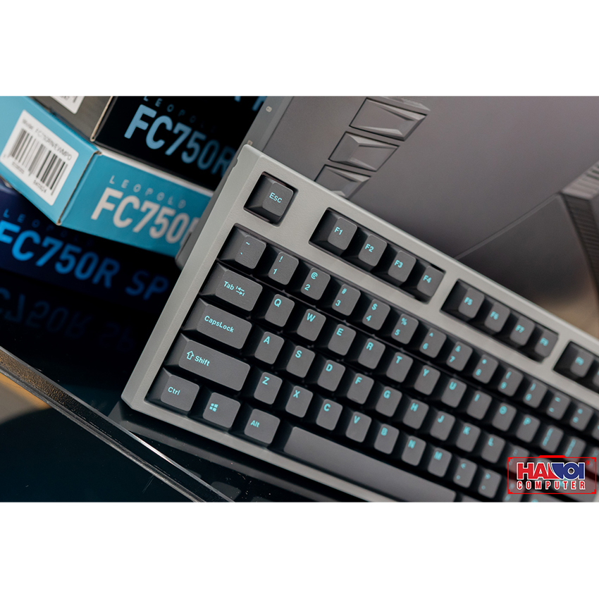 Bàn phím Leopold FC750R PD Blue Font Cherry Blue switch (USB/PBT/ko Led)