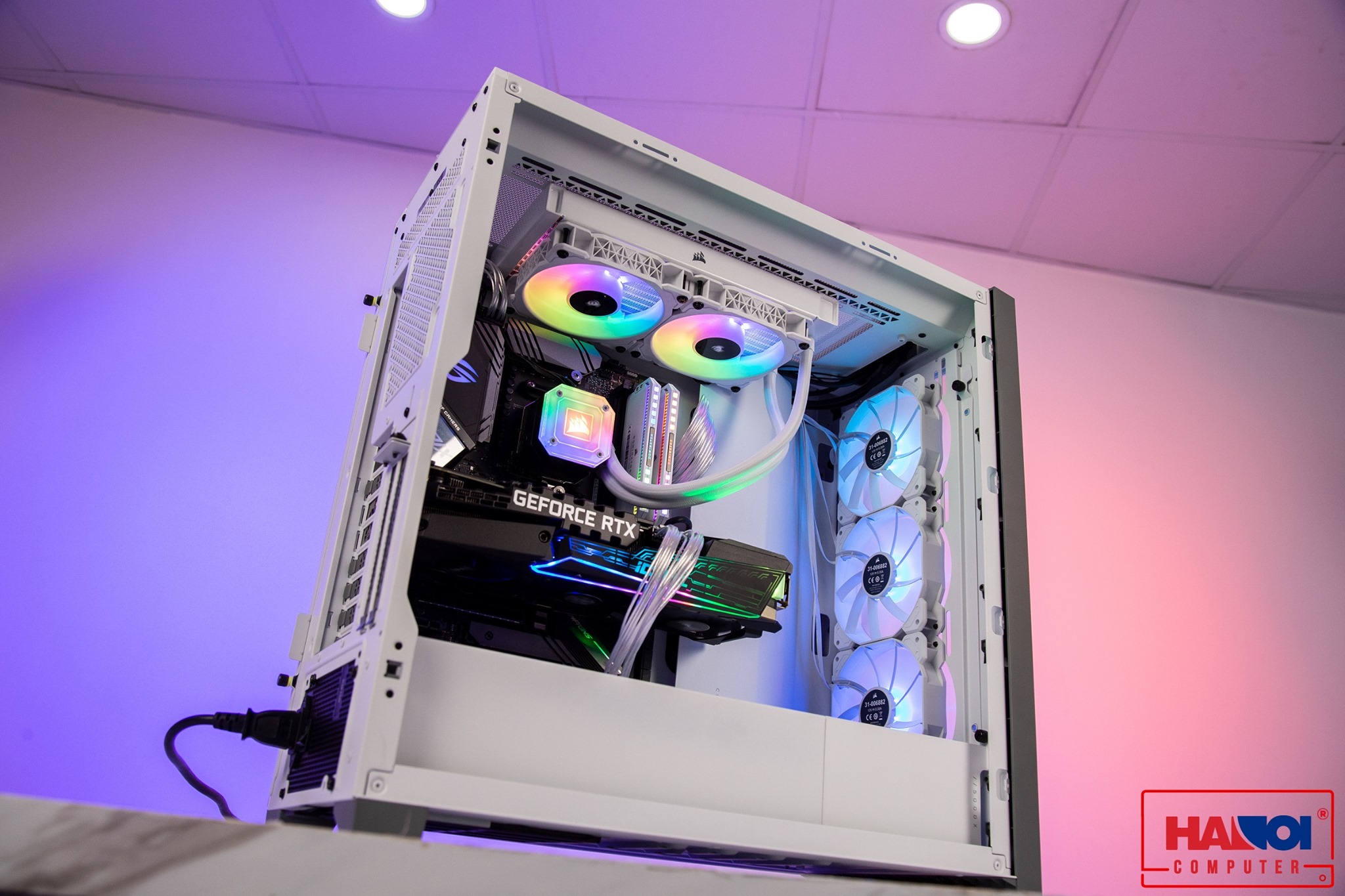 Ram Desktop Corsair Dominator Platinum White RGB (CMT32GX4M2E3200C16W) 32GB (2x16G) DDR4 3200MHz