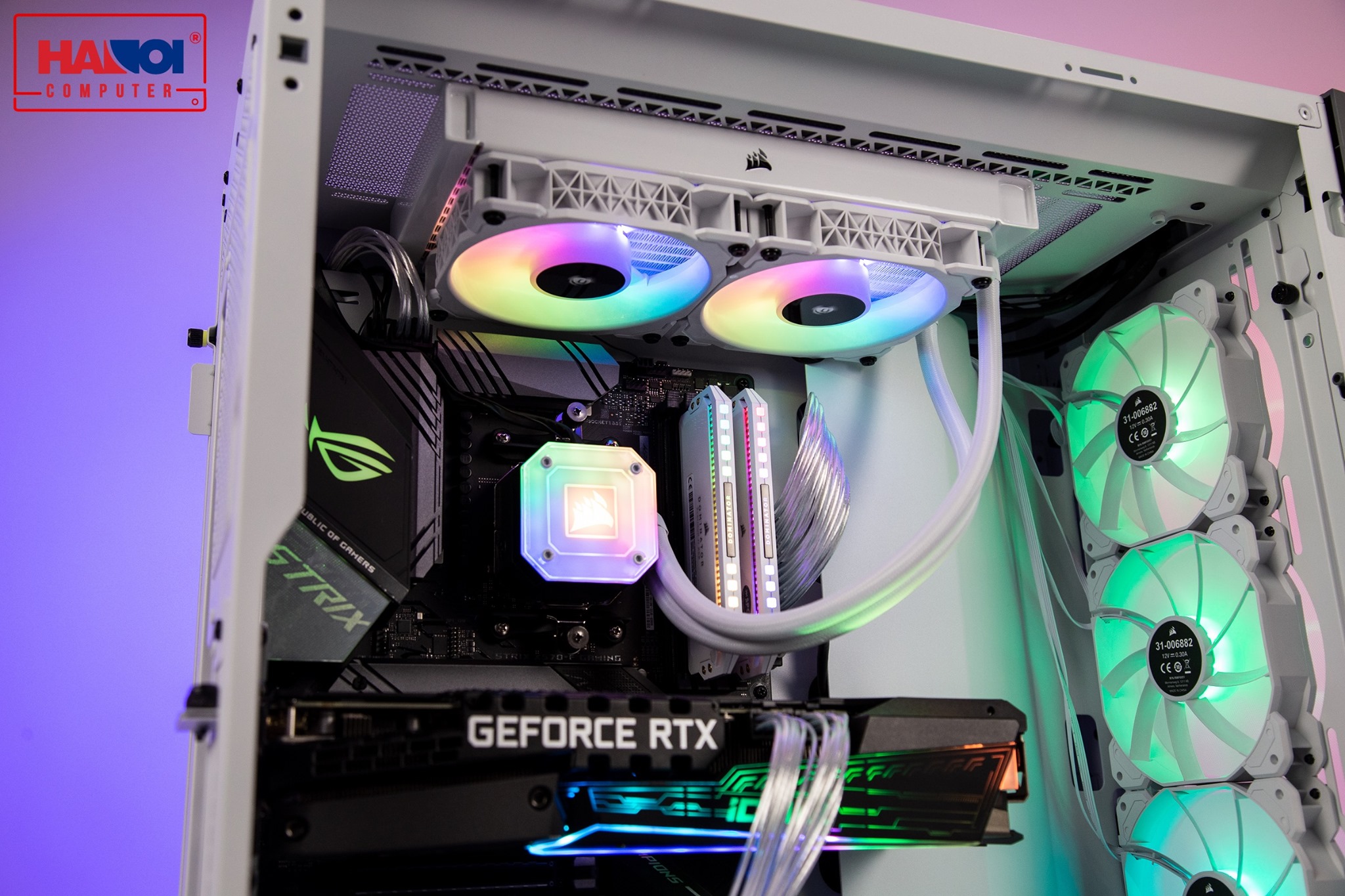 Ram Desktop Corsair Dominator Platinum White RGB (CMT32GX4M2E3200C16W) 32GB (2x16G) DDR4 3200MHz