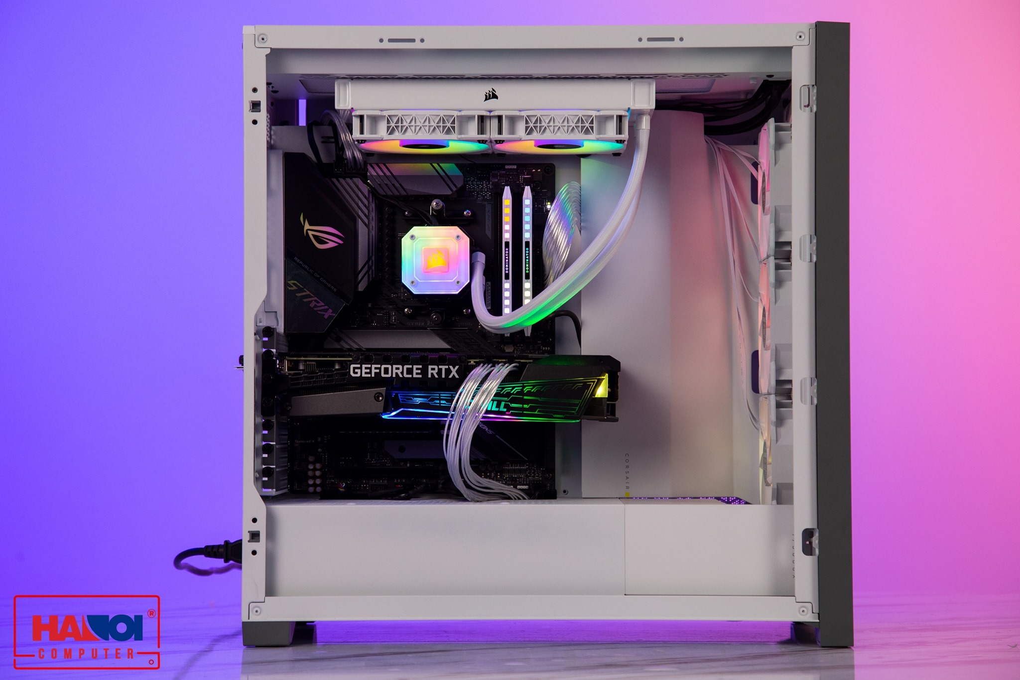 Ram Desktop Corsair Dominator Platinum White RGB (CMT32GX4M2E3200C16W) 32GB (2x16G) DDR4 3200MHz