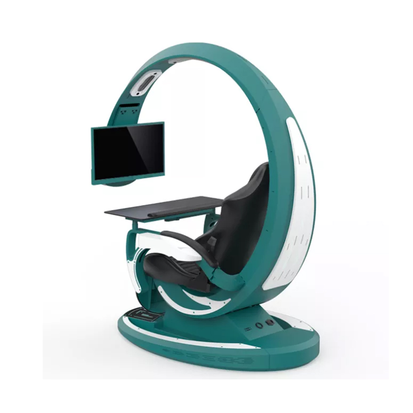 GHẾ CHƠI GAME GIẢ LẬP INGREM ORIONX T7 GREEN-WHITE