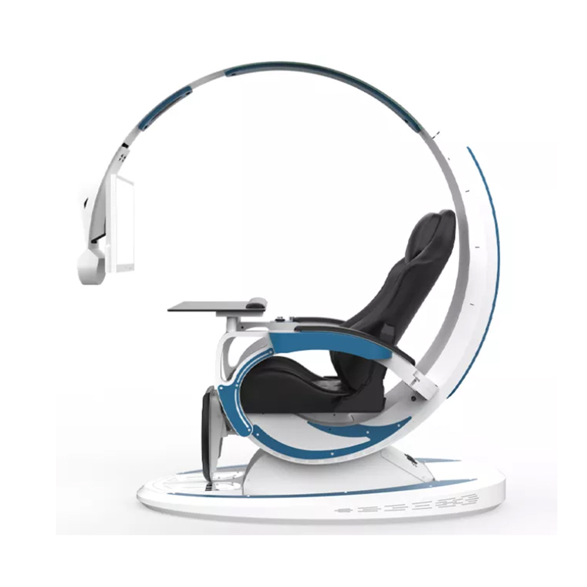 GHẾ CHƠI GAME GIẢ LẬP INGREM ORIONX T7 WHITE-BLUE
