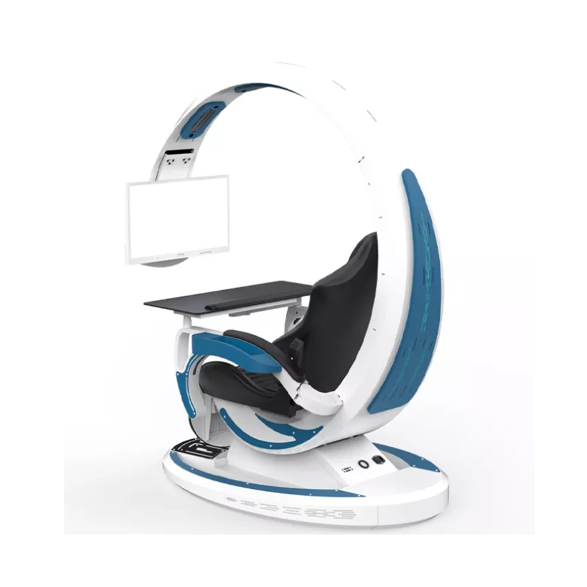 GHẾ CHƠI GAME GIẢ LẬP INGREM ORIONX T7 WHITE-BLUE