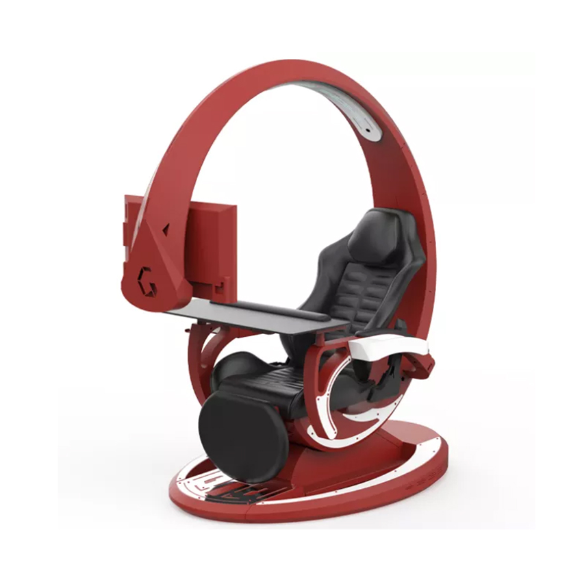 GHẾ CHƠI GAME GIẢ LẬP INGREM ORIONX T7 RED-WHITE