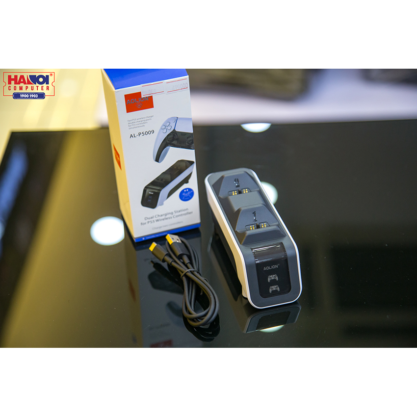 Dock sạc nhanh AoLion cho 2 tay cầm PS5
