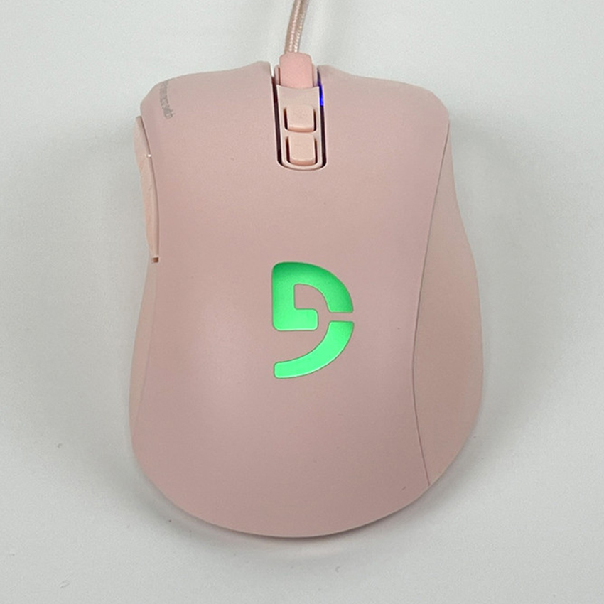 Chuột Fuhlen G90 (USB/Led rainbow/hồng)