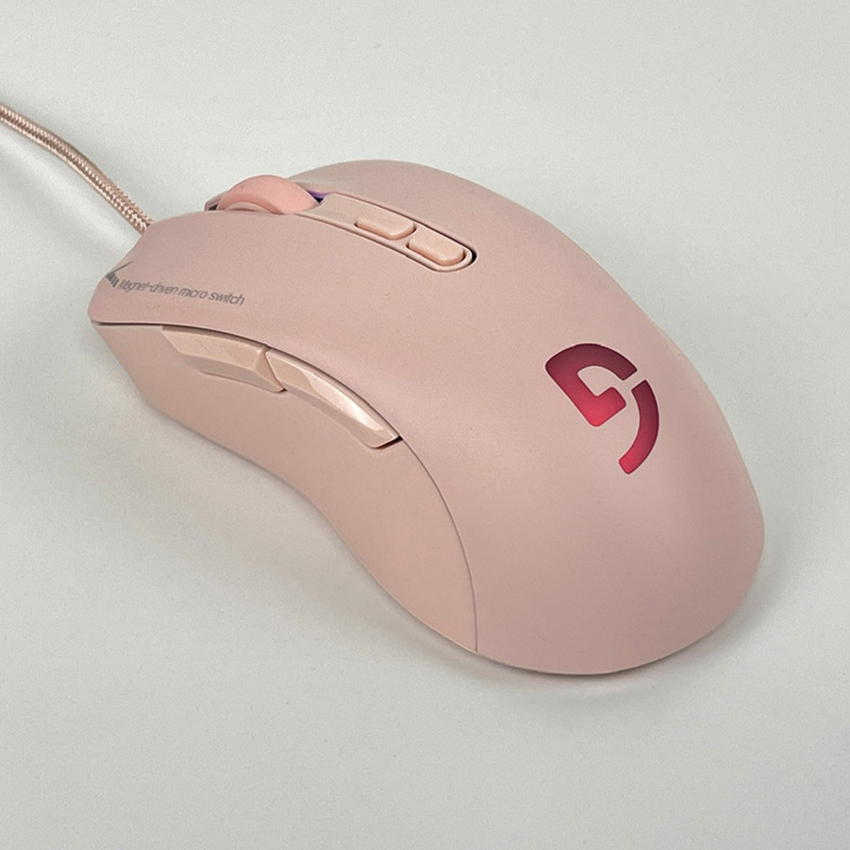 Chuột Fuhlen G90 (USB/Led rainbow/hồng)
