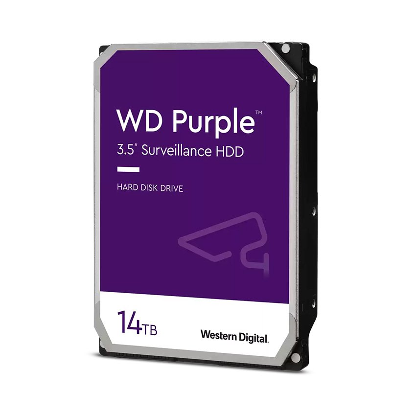Ổ cứng HDD Western Purple 14TB 3.5 inch, 7200RPM, SATA3, 512MB Cache (WD140PURZ)