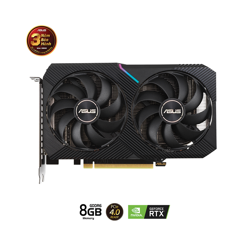 Card màn hình Asus DUAL-RTX 3060 Ti-8G-MINI-V2