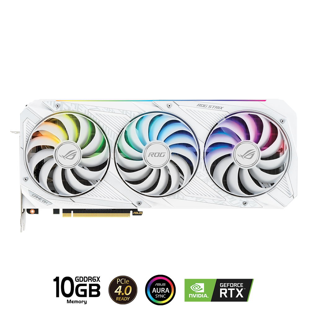 Card màn hình Asus ROG STRIX-RTX 3080-O10G-V2-WHITE