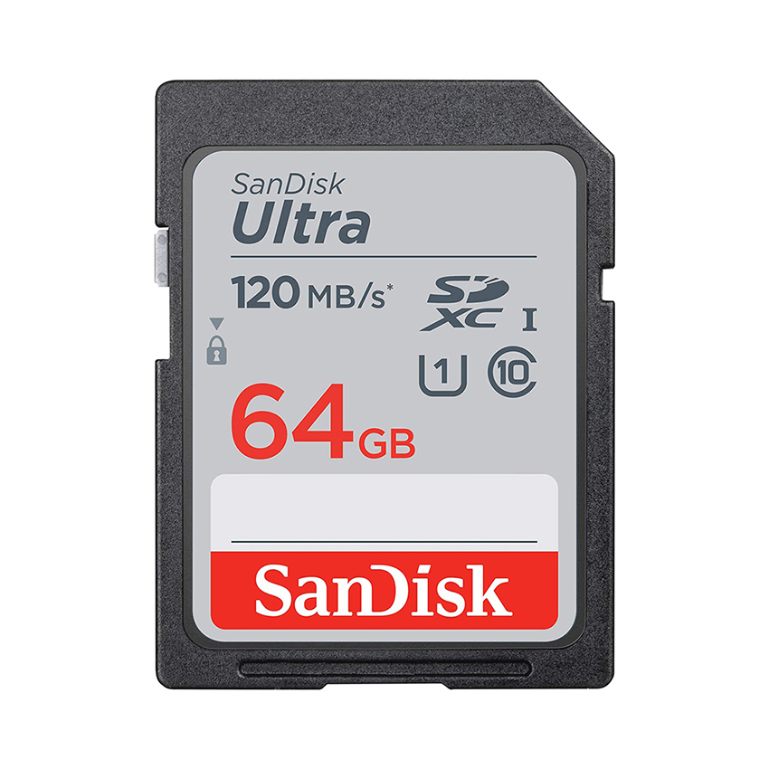 Thẻ nhớ SanDisk Ultra SDXC 64GB C10 UHS-I, 120MB/s