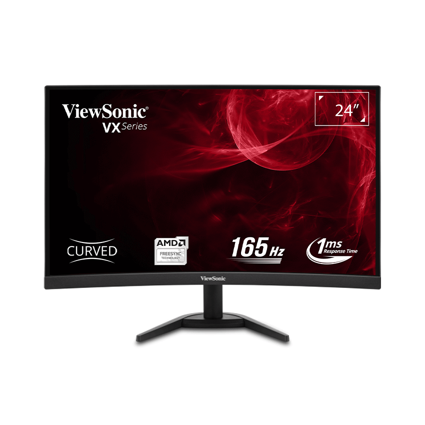 Màn hình Viewsonic VX2468-PC-MHD ( 23.6 inch/Curved 1500R/ FHD/ MVA/ 165Hz/ 1ms/ loa kép/250nits/HDMI+DP )