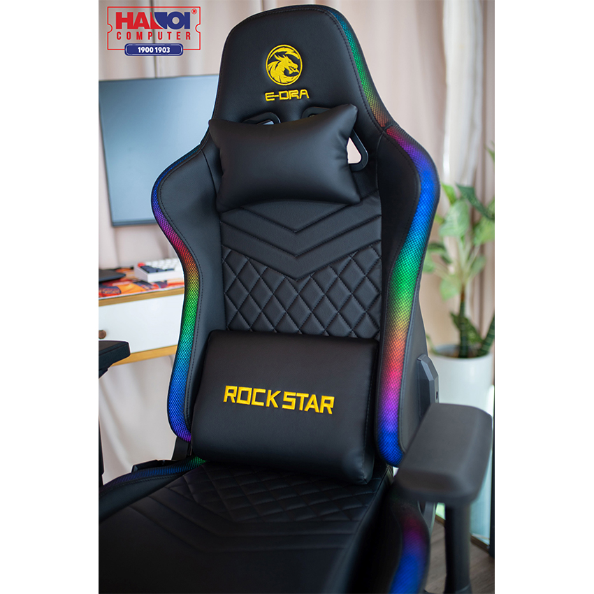 GHẾ CHƠI GAME E-DRA ROCK STAR RGB GAMING CHAIR - EGC223