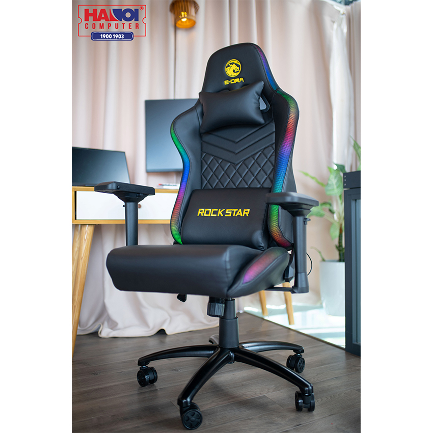 GHẾ CHƠI GAME E-DRA ROCK STAR RGB GAMING CHAIR - EGC223