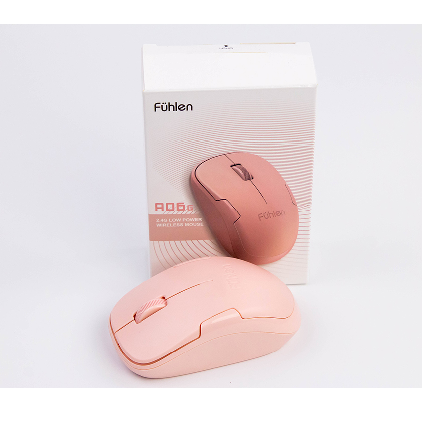 Chuột Fuhlen A06G hồng (USB)