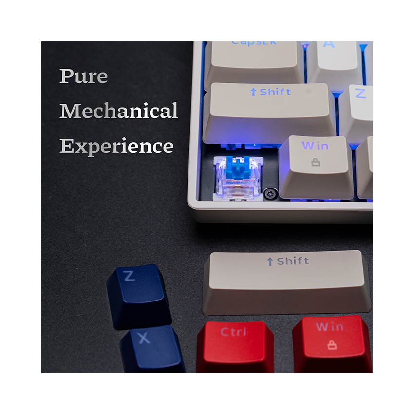 Bàn phím không dây Newmen GM610 RGB Dual mode Blue sw (USB/Bluetooth)