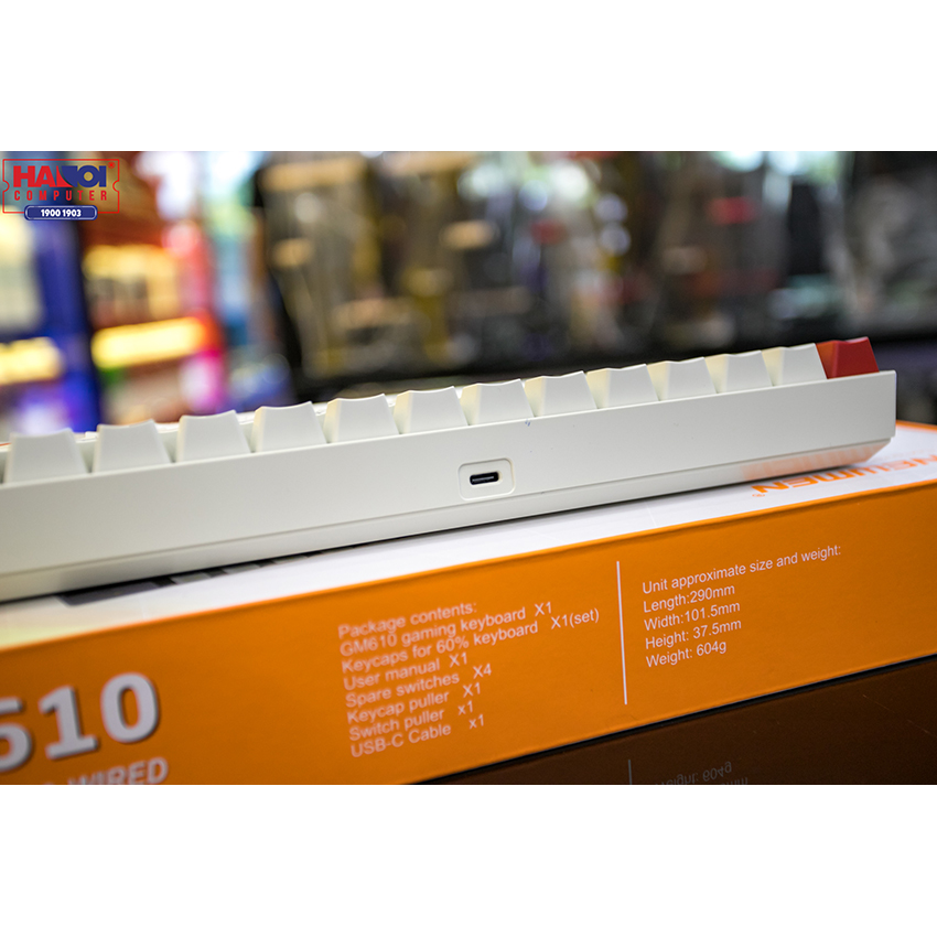 Bàn phím không dây Newmen GM610 RGB Dual mode Blue sw (USB/Bluetooth)