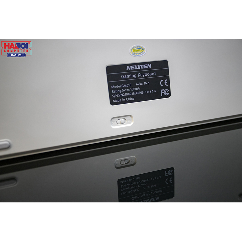 Bàn phím không dây Newmen GM610 RGB Dual mode Blue sw (USB/Bluetooth)