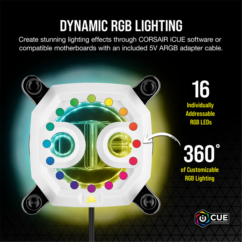 Corsair Hydro X Series XC7 RGB White(1151/AM4) (CX-9010007-WW )